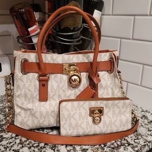 Michael Kors Logo Satchel Wallet Sold Separately